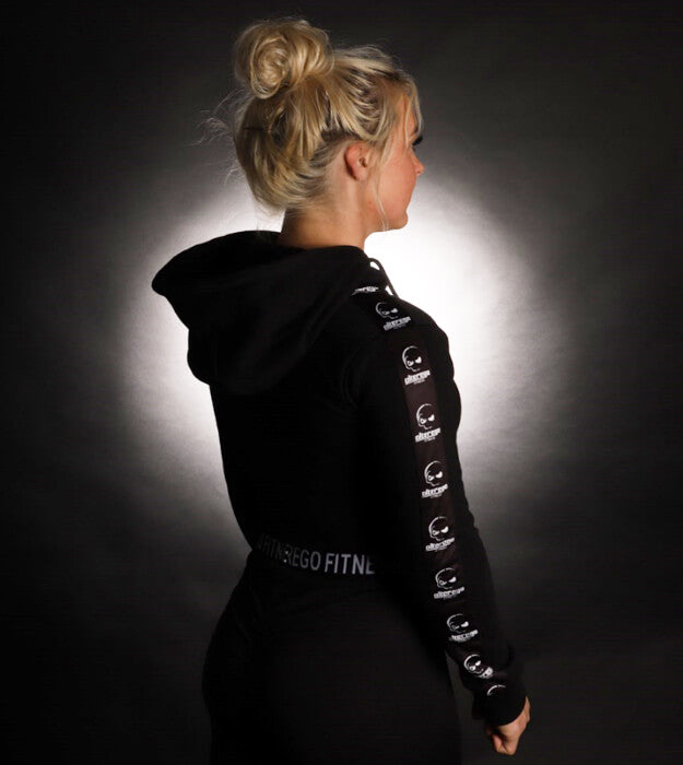 Wraith Croptop Hoodie Blackout