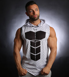 PowerArmour Hoodied Vest White