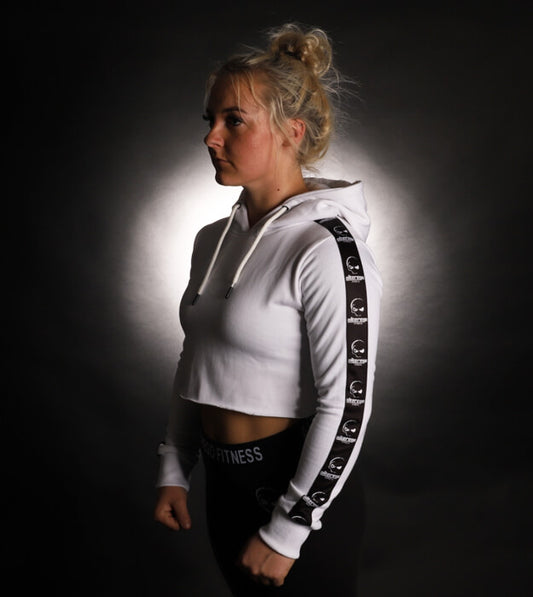 Wraith Croptop Hoodie Whiteout